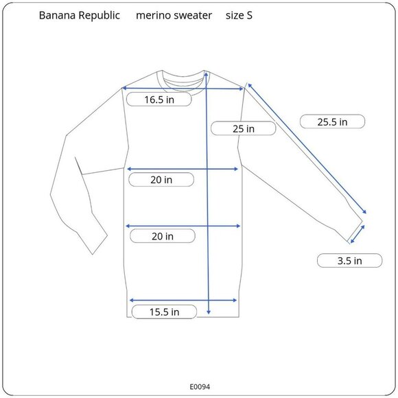 Banana Republic extra fine merino sweater Men size S - Picture 11 of 11